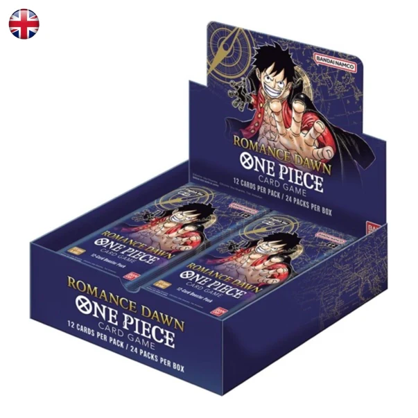 One Piece Card Game OP01 – Romance Dawn Booster Display (English) White Bottom